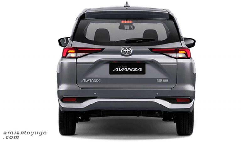 Toyota Avanza 2022 belakang