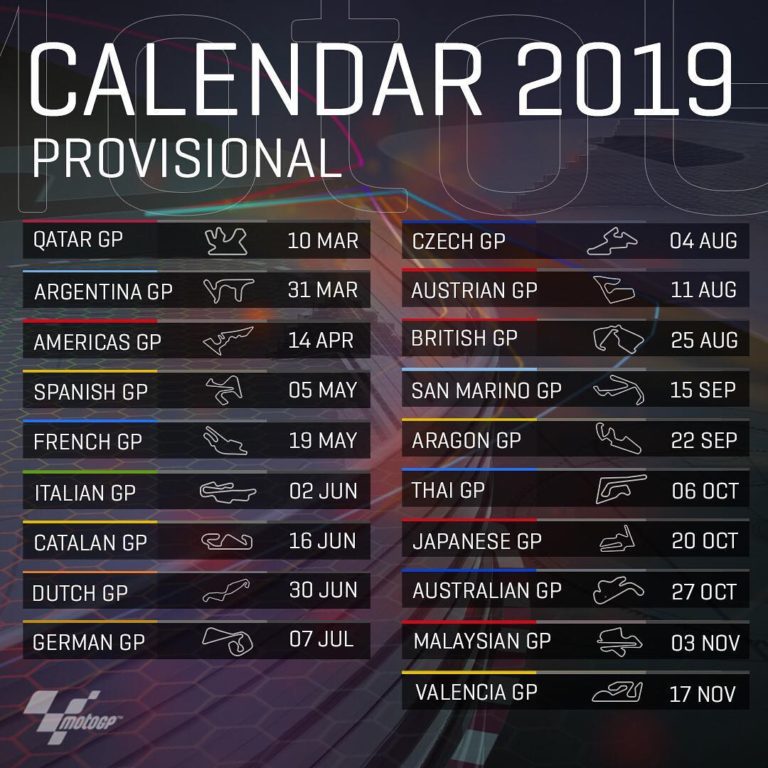 jadwal motogp 2019